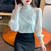 Áo len và áo sơ mi ren nữ dài tay nửa cổ rùa thanh lịch - Giá 262.008đ giảm tới 19% 5