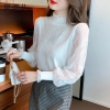 Áo len và áo sơ mi ren nữ dài tay nửa cổ rùa thanh lịch - Giá 262.008đ giảm tới 19% 9