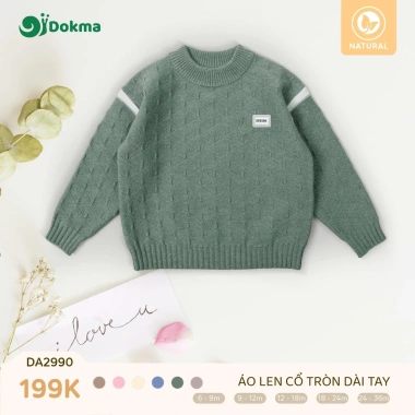 Áo Len và Gile Cổ Tròn Dokma DA2.267/DA2.990 5-13kg 3-36M Giá ưu đãi 165k 8