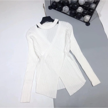 Áo len vạt chéo mùa thu đông 2.023 - Len loại 1, giá ưu đãi 185.000 VND 7