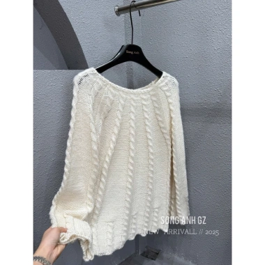 Áo len xoè hoạ tiết thừng QCCC ALXHTT giảm còn 560.000đ - mềm mại, thời trang 8