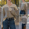 Áo Len Zara Kẻ Đường Ngang Size M Giá 530k - Giảm Giá, Thoải Mái, Phong Cách Mùa Thu 2