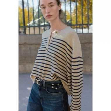 Áo Len Zara Kẻ Đường Ngang Size M Giá 530k - Giảm Giá, Thoải Mái, Phong Cách Mùa Thu
