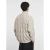 Áo Len Zip Cổ Cao Logo Ngựa YIZHI - Form Rộng Retro, Vặn Thừng, Giá ưu đãi 1.050.000 3