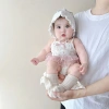 Áo Liền Quần Bé Gái Pig BeBe Đính Ren Lưng Hoa Ngọt Ngào Mùa Hè 0-12 Tháng 119k 4