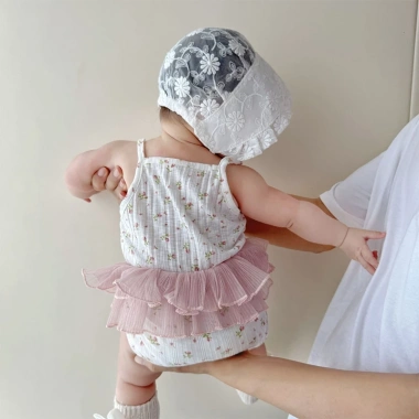 Áo Liền Quần Bé Gái Pig BeBe Đính Ren Lưng Hoa Ngọt Ngào Mùa Hè 0-12 Tháng 119k 5 Áo Liền Quần Bé Gái Pig BeBe Đính Ren Lưng Hoa Ngọt Ngào Mùa Hè 0-12 Tháng 119k 5