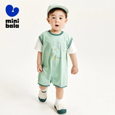 Áo liền quần minibala Baby Summer thoáng khí, thấm ẩm, khô nhanh - 336.960₫ 5