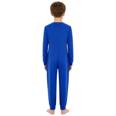 Áo liền quần unisex trẻ em Nyeemya cotton, cổ tròn tay dài, dây kéo lưng vô hình - giá 411k