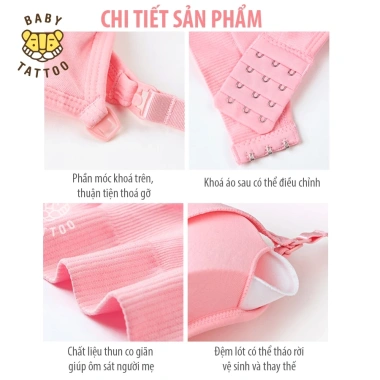 Áo Lót BABY TATTOO Không Gong Hỗ Trợ Sau Sinh Con Bú, Chống Cháy Xe - 249.000đ 7