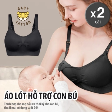 Áo Lót BABY TATTOO Không Gong Hỗ Trợ Sau Sinh Con Bú, Chống Cháy Xe - 249.000đ 9