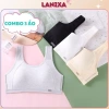 Áo lót học sinh LANIXA A611 cotton, lưới thoáng khí, mát mẻ, đệm mút ôm ngựa - 202.000 VND