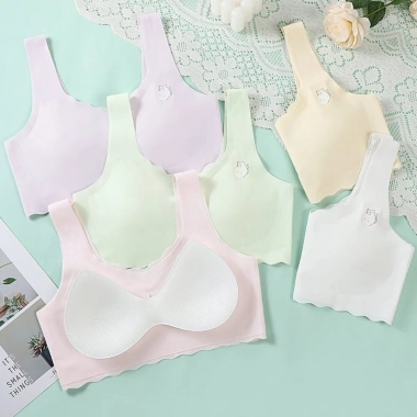 Áo lót học sinh su thoáng mát, áo ngực nữ đệm mỏng nhẹ AMYBRA A741 - 79.000₫