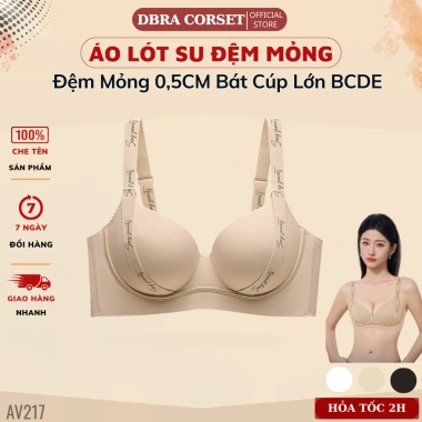 Áo Lót Nữ Không Gọng Nâng Ngực 3/4 Cup Đệm 0,5cm – Gom Gọn, Ôm Sát, Dây Chữ Thời Trang, Co Giãn Êm – 299k