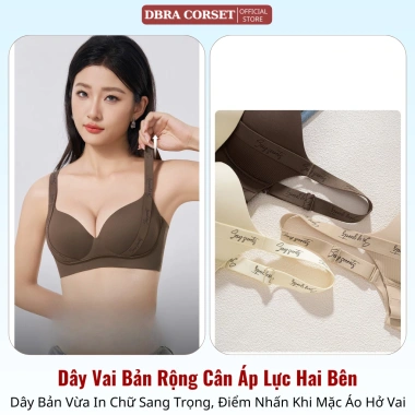 Áo Lót Nữ Không Gọng Nâng Ngực 3/4 Cup Đệm 0,5cm – Gom Gọn, Ôm Sát, Dây Chữ Thời Trang, Co Giãn Êm – 299k 5