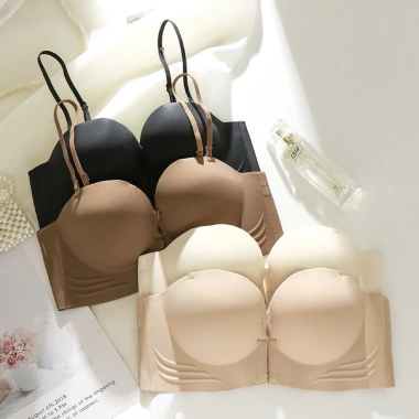 Áo lót nữ su đúc không gọng, không dây, đệm dày 5cm, bản to che mỡ lưng C042 - Giá chỉ 150.000₫