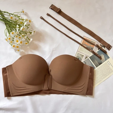Áo lót nữ su đúc không gọng, không dây, đệm dày 5cm, bản to che mỡ lưng C042 - Giá chỉ 150.000₫