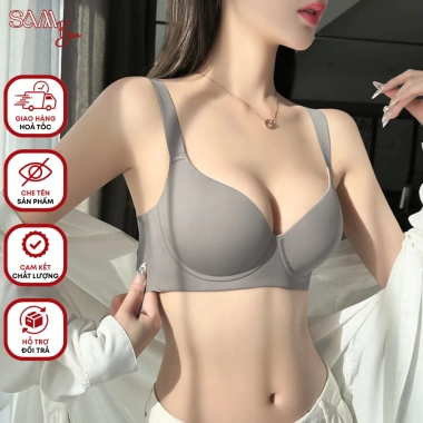 Áo lót SamBra đúc su trơn mút mỏng nâng đỡ vòng 1 lớn chống chảy xệ BRA01 - 185k Áo lót SamBra đúc su trơn mút mỏng nâng đỡ vòng 1 lớn chống chảy xệ BRA01 - 185k