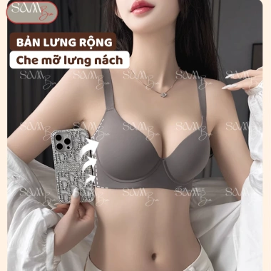 Áo lót SamBra đúc su trơn mút mỏng nâng đỡ vòng 1 lớn chống chảy xệ BRA01 - 185k 3 Áo lót SamBra đúc su trơn mút mỏng nâng đỡ vòng 1 lớn chống chảy xệ BRA01 - 185k 3