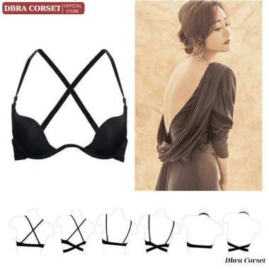 Áo Lót Su Gọng Xẻ Sâu DBRA CORSET AV.55 Đệm 2,5cm Nâng Đẩy Tự Tạo Kiểu 5
