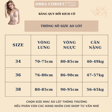 Áo Lót Su Gọng Xẻ Sâu DBRA CORSET AV.55 Đệm 2,5cm Nâng Đẩy Tự Tạo Kiểu 9