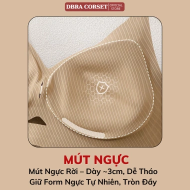 Áo Lót Su Không Gọng Đệm Dày 3cm Co Giãn 4 Chiều Nâng Nhẹ Dáng Trơn Mặc Êm Giảm Giá 139k Dbra AV.135 4