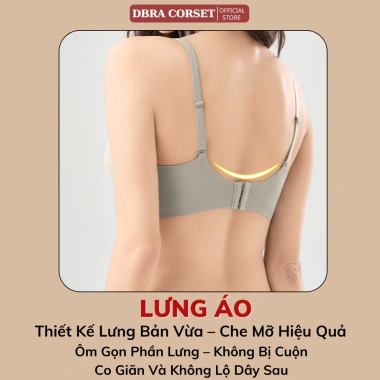 Áo Lót Su Không Gọng Đệm Dày 3cm Co Giãn 4 Chiều Nâng Nhẹ Dáng Trơn Mặc Êm Giảm Giá 139k Dbra AV.135 6