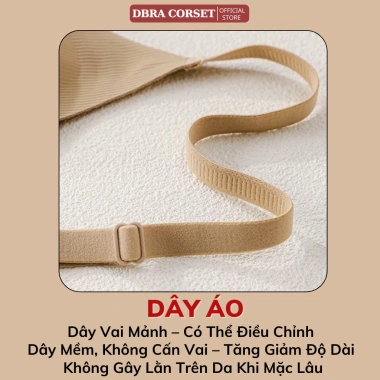 Áo Lót Su Không Gọng Đệm Dày 3cm Co Giãn 4 Chiều Nâng Nhẹ Dáng Trơn Mặc Êm Giảm Giá 139k Dbra AV.135 7