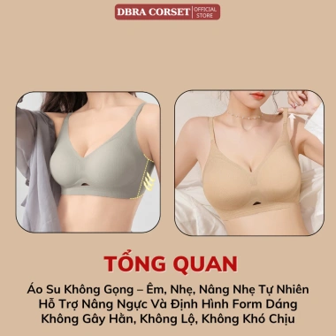 Áo Lót Su Không Gọng Đệm Dày 3cm Co Giãn 4 Chiều Nâng Nhẹ Dáng Trơn Mặc Êm Giảm Giá 139k Dbra AV.135 8