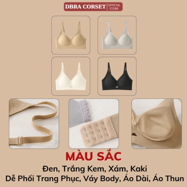 Áo Lót Su Không Gọng Đệm Dày 3cm Co Giãn 4 Chiều Nâng Nhẹ Dáng Trơn Mặc Êm Giảm Giá 139k Dbra AV.135 9