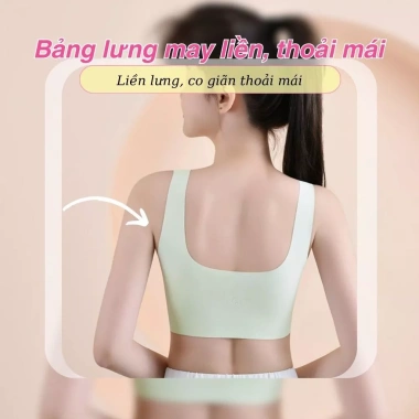 Áo lót su mềm mịn, thoáng mát, co giãn, viền lượn sóng xinh - LANIXA A741 75k 9