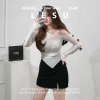 Áo lưới lệch vai đính nơ tay vạt nhọn - Ảnh tự chụp, chỉ 235.000đ (giá gốc 293.750đ) 10