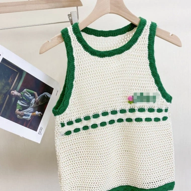 Áo Lưới Nữ 3 Lỗ Viền Phối - Vạch Điểm Hoa Nhí, Hàng Cao Cấp Thời Trang Đẹp Sang Trọng Độc Đáo, Giảm Giá Ưu Đãi, Giá 127.800₫ 3