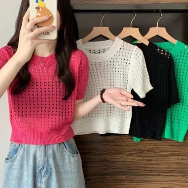 Áo lưới Quảng Châu cổ tròn bo chất liệu nhẹ, giảm giá 17% - chỉ 103.500₫ 6 Áo lưới Quảng Châu cổ tròn bo chất liệu nhẹ, giảm giá 17% - chỉ 103.500₫ 6