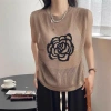 Áo lưới sát nách cổ tròn thêu hoa QC mẫu thời trang trẻ trung, thoáng mát, dễ phối đồ, giá 110.400đ 10