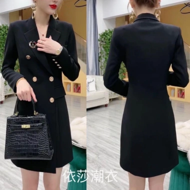 Áo Mangto Nữ Dáng Dài 6 Cúc, Vải Dày Dặn, Thanh Lịch, M6 Dành Cho Mẹ Trung Niên 8