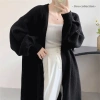 Áo Mangto Trơn Dài Tay Unisex Oversize Dày Ấm - Basic Thanh Lịch du lịch, dạo phố | Mã TA092 5