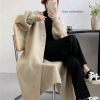 Áo Mangto Trơn Dài Tay Unisex Oversize Dày Ấm - Basic Thanh Lịch du lịch, dạo phố | Mã TA092 8
