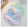 Áo Mát Lạnh Ice Silk Thoáng Khí Chống UV Cho Mèo Chó Nhỏ Lỗ Dắt Dây Màu Macaron