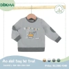 Áo Mỏng Cổ Tròn Cài Vai Dài Tay 8-13kg Cho Bé Trai và Gái Dokma Giá Ưu Đãi 115k 2