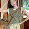 Áo Montoghi Đan Thỏ Sát Nách Viền Bèo Sóng Xinh Xắn Giá 113.600 VND Giảm Giá 6
