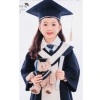 Áo + Mũ Cử Nhân Quốc Tế Xanh Thân cho Bé - Trang Phục Tốt Nghiệp Hàn Quốc Đẹp Dày Bền, Giá chỉ 60.000₫