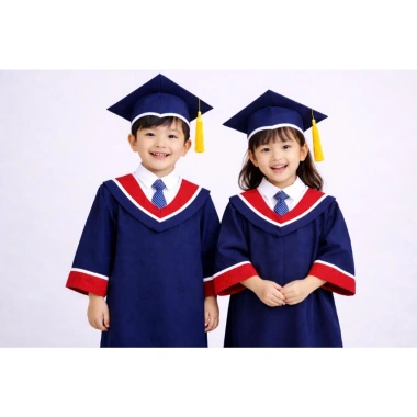 Áo + Mũ Cử Nhân Quốc Tế Xanh Thân cho Bé - Trang Phục Tốt Nghiệp Hàn Quốc Đẹp Dày Bền, Giá chỉ 60.000₫ 10