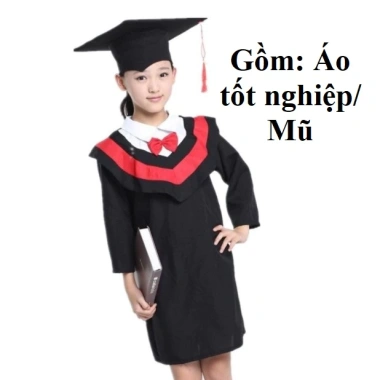 Áo mũ cử nhân tốt nghiệp mầm non, mẫu giáo, tiểu học - Giao hỏa tốc, chỉ 125.000đ 2