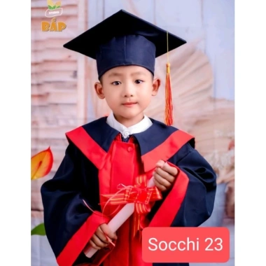 Áo mũ cử nhân tốt nghiệp mẫu giáo 4-6 tuổi, chất lượng cao, giảm giá 149.000đ