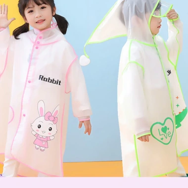 Áo mưa cao cấp cho bé trai, bé gái - Eva chống thấm, không mùi nhựa, 98.000₫