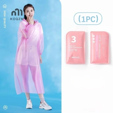 Áo mưa dày di động cho nam và nữ, chống nước, dùng một lần, phù hợp du lịch cắm trại ngoài trời, mới 30.564₫