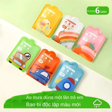 Áo mưa dùng 1 lần siêu nhỏ gọn cho bé, họa tiết hoạt hình, giá chỉ 20.000 VND 2 Áo mưa dùng 1 lần siêu nhỏ gọn cho bé, họa tiết hoạt hình, giá chỉ 20.000 VND 2