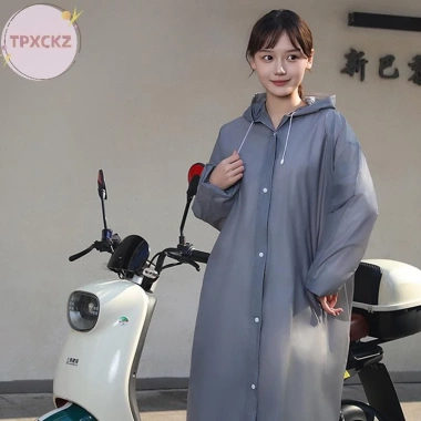 Áo Mưa EVA Dày Chống Thấm Nước cho Người Lớn & Trẻ Em – Thiết Kế Du Lịch Đường Dài, Tái Sử Dụng