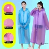 Áo mưa EVA dày chống thấm, thời trang, tái sử dụng cho trẻ em & người lớn, thích hợp đi bộ, du lịch 2