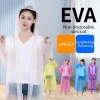 Áo mưa EVA dày chống thấm, thời trang, tái sử dụng cho trẻ em & người lớn, thích hợp đi bộ, du lịch 3